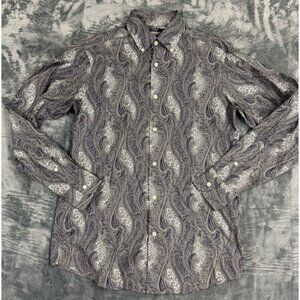 Cremeux Collection Paisley Button-Down Shirt Size S Menswear